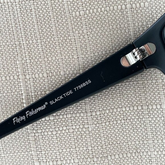 Flying Fisherman Men Sunglasses Black Frame SLACK TIDE Eye Wear Mirror Lenses - Picture 9 of 12